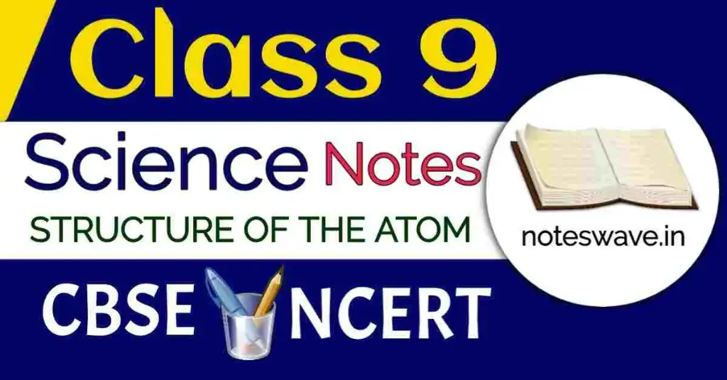 Structure of the atom notes