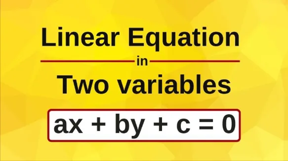 Pair of Linear Equations in Two Variables